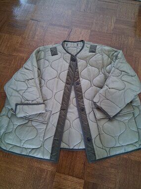 The Frankie shop quilted teddy jacket